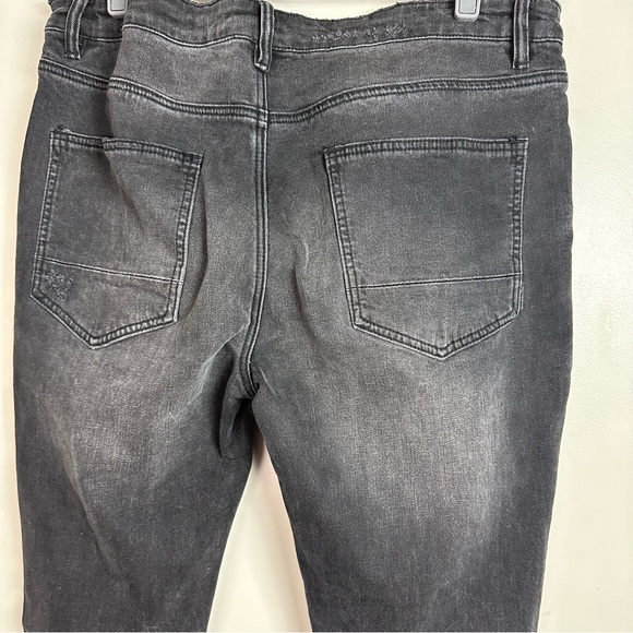 Six Week Residency Washed Black SWR-D01 Distressed ButtonFly Skinny Jeans NWT 36 - Picture 5 of 15